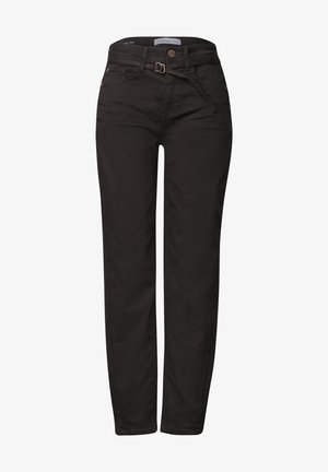 Street One, HIGH WAIST BARREL LEG JEANS IM LOOSE FIT - Jeans fuselé - brown washed