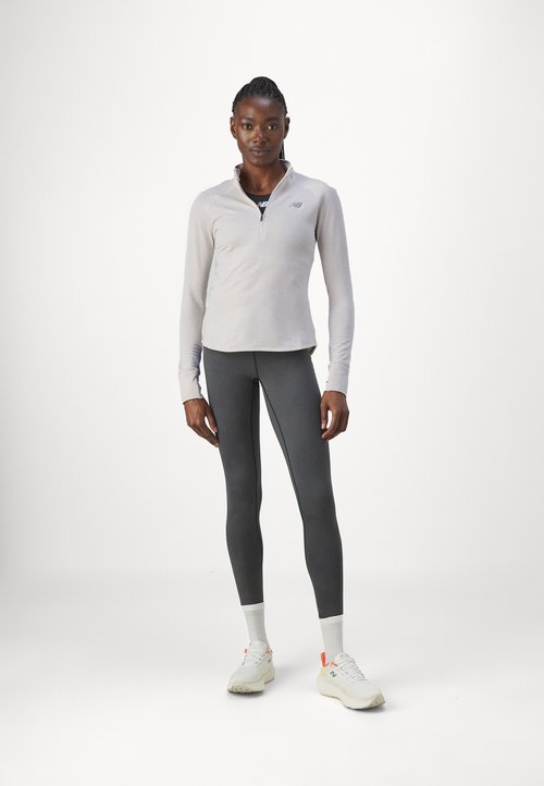 New Balance ATHLETICS GRID 1/2 ZIP - Long-sleeved top - beige — foto 6