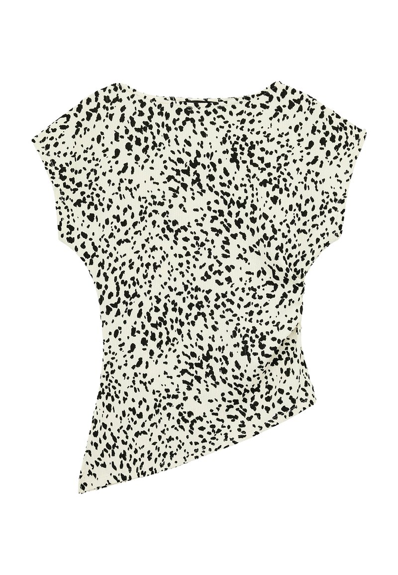 Koton PATTERNED BLOUSE. - Marškinėliai su spaudiniu - black/juoda ...