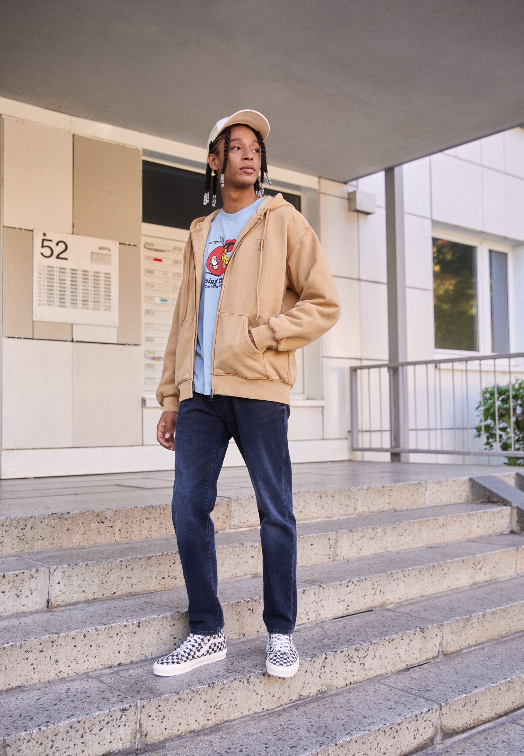 Carhartt WIP HOODED VISTA JACKET - Light jacket - dusty brown/brown -  Zalando.co.uk