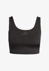 PWR TANK - Reggiseno sportivo con sostegno leggero - black