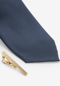 Next TEXTURED WITH 2 PACK REGULAR - Kravata - navy blue tan brown