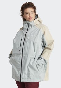 Adidas Terrex - TERREX XPLORIC HIKING JACKET  - Giacca hard shell - silver/beige Immagine in miniatura 1