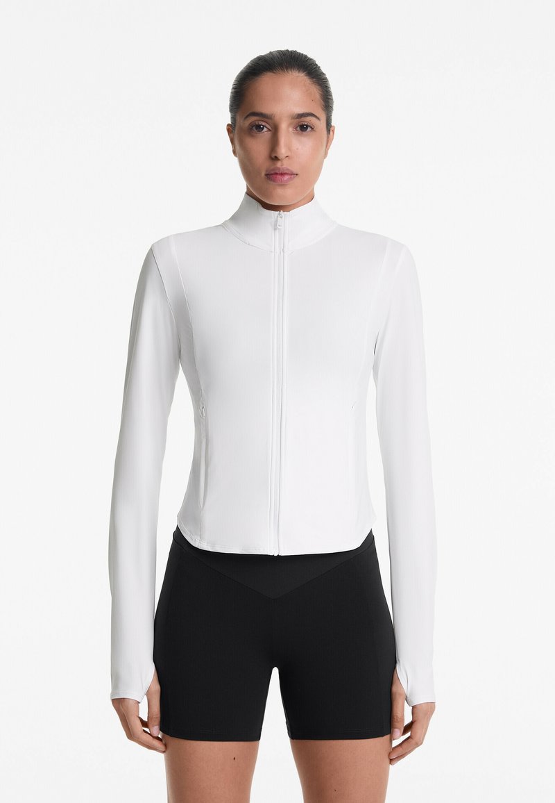 OYSHO - COLD-TOUCH TECHNICAL - Training jacket - white, Enlarge