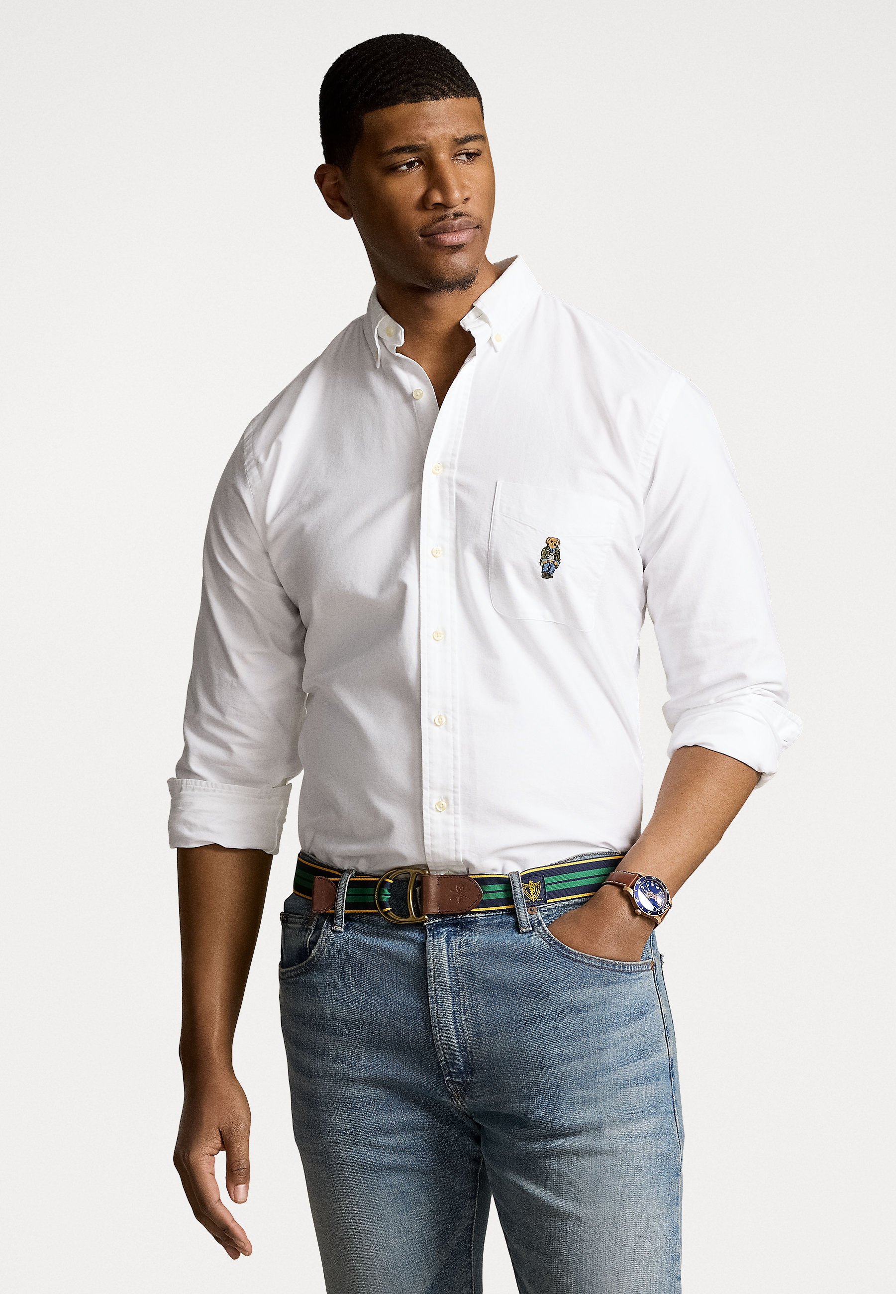 Polo Ralph Lauren Big & Tall POLO BEAR OXFORD SHIRT - Marškiniai 