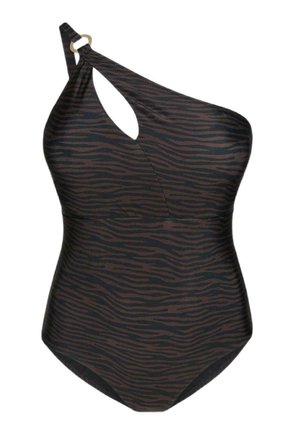 Fiorella Rubino, COSTUME INTERO MONOSPALLA CON CUT-OUT - Badedragt - nero