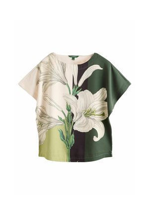 KEW COLLECTION SHORT SLEEVE - Bluse - green print