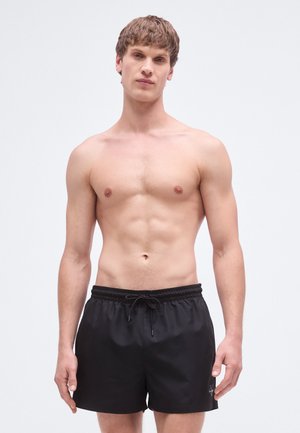 DRAWSTRING WAISTBAND GRAPHIC MONOGRAM - Zwemshorts - black