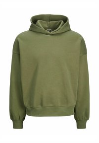 EINFARBIG - Felpa con cappuccio - cypress