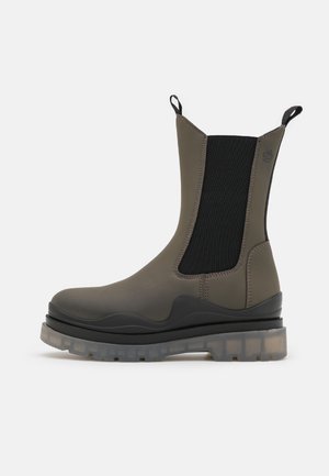 Bottines à plateau - khaki