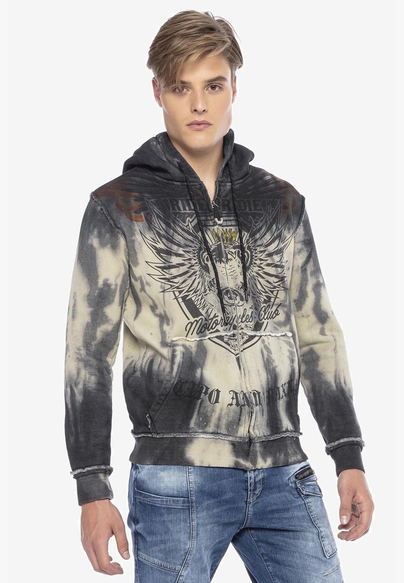 Cipo & Baxx Sweat à capuche zippé - anthracite - ZALANDO.FR