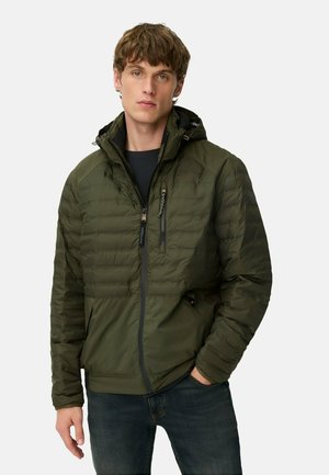 MIT ABNEHMBARER KAPUZE - Light jacket - forest green