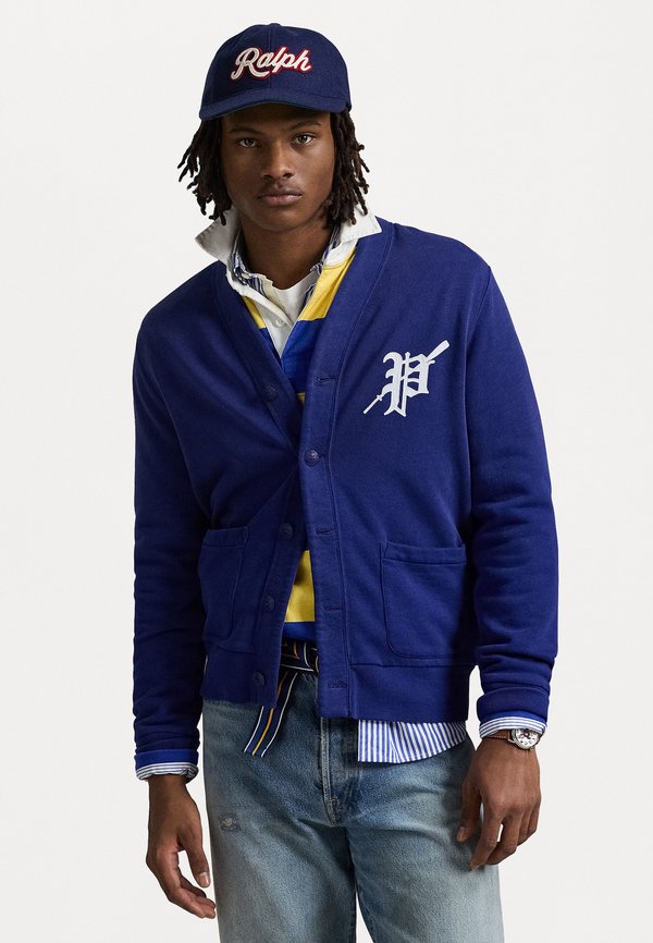 ROWING-PATCH CARDIGAN - Zip-up sweatshirt - fall royal