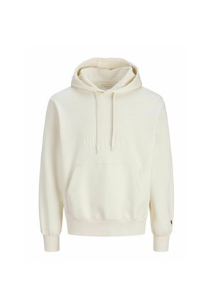 Jack & Jones, JORFREDERIKSBERG MONOGRAM HOOD - Kapuzenpullover - whisper white