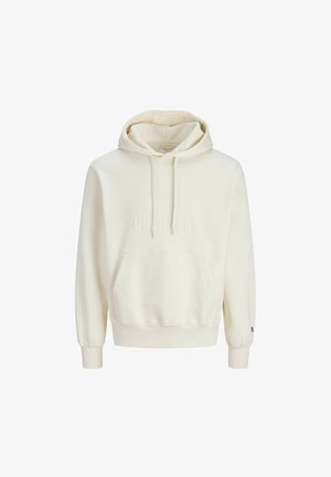 Jack & Jones, JORFREDERIKSBERG MONOGRAM HOOD - Kapuzenpullover - whisper white