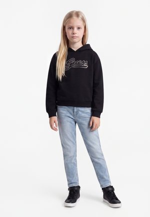 Guess, RELAXED REGULAR HOODED - Hoodie - jet black