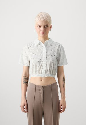 ONLKALA ALICIA SHORT SHIRT - Skjortebluse - cloud dancer