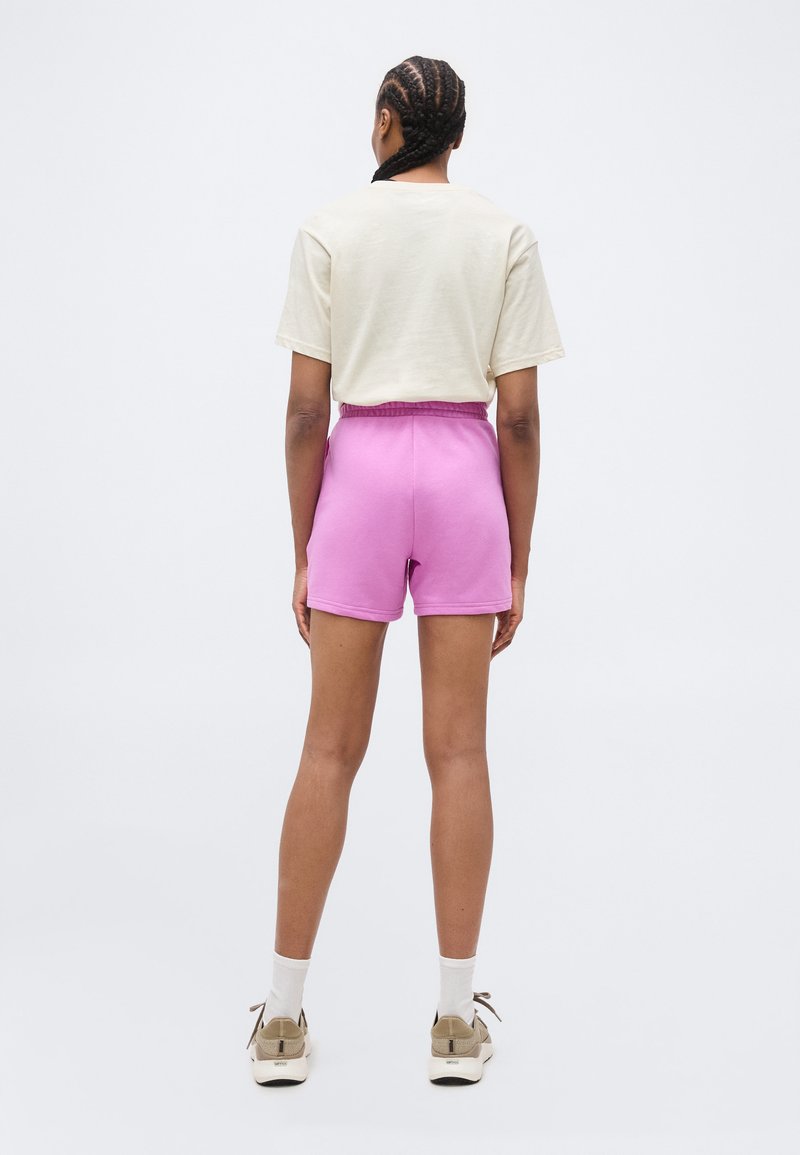 Puma SMALL LOGO HIGH WAIST - Sportovní kraťasy - mauve pop