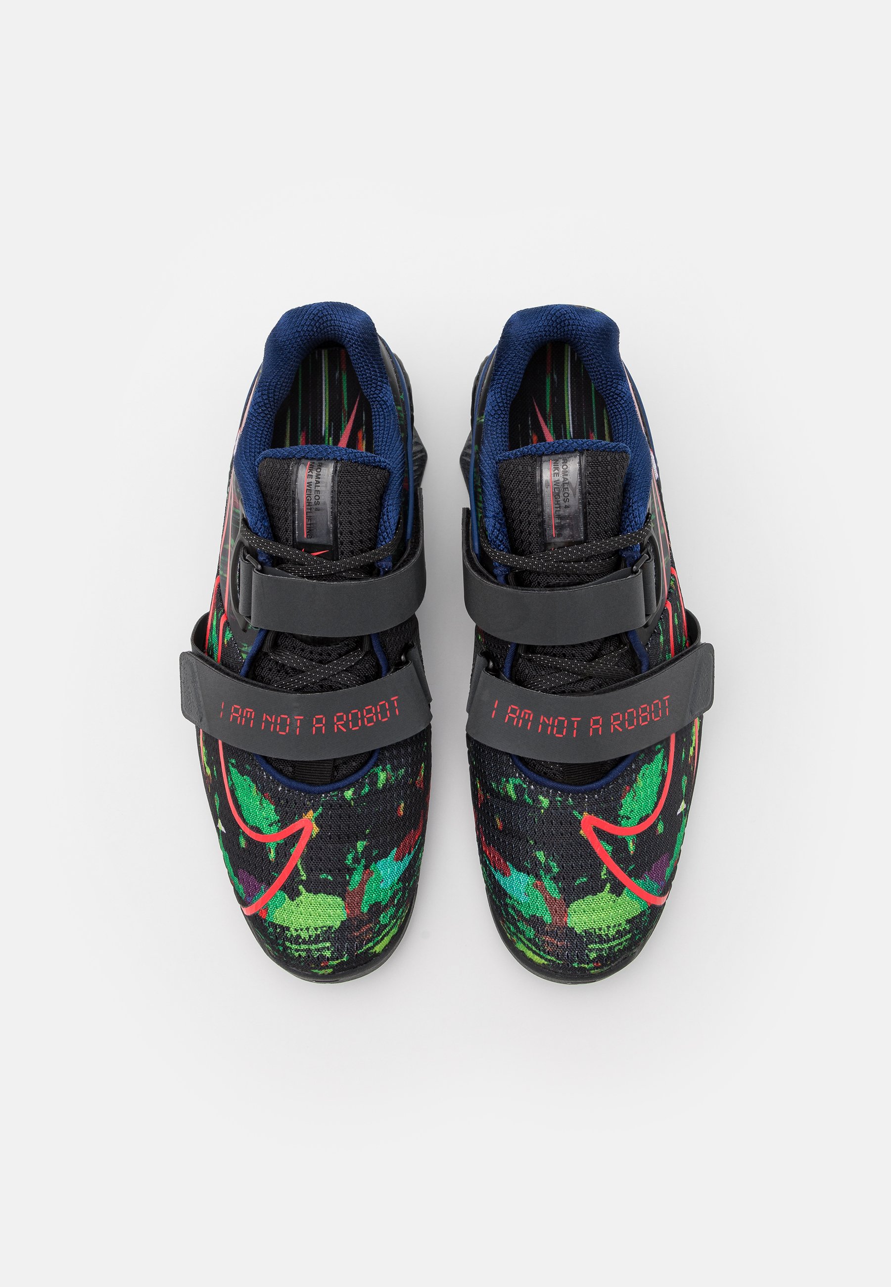 Nike Performance ROMALEOS 4 AMP UNISEX - Sportschoenen - black/flash  crimson/dark smoke grey/poison green/blue void/Zwart - Zalando.nl