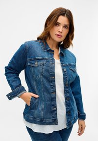 Zizzi - Cowboyjakker - blue denim Miniaturebillede 1