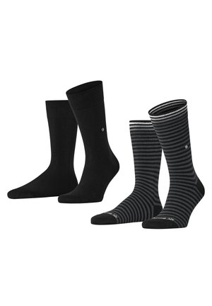 Burlington ONE SIZE EVERYDAY STRIPE SO - MIXED 2-PACK - Chaussettes - schwarz
