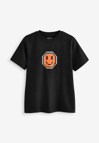 Next SHORT SLEEVE GRAPHIC 3 PACK STANDARD - T-shirt med print - black white grey pixel