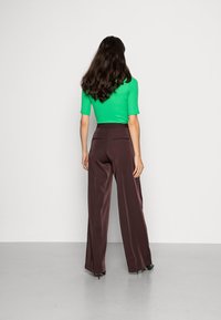 Samsøe Samsøe COLLOT TROUSERS - Calças - chocolate plum
