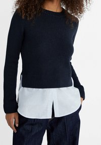 Stradivarius Strickpullover - dark blue