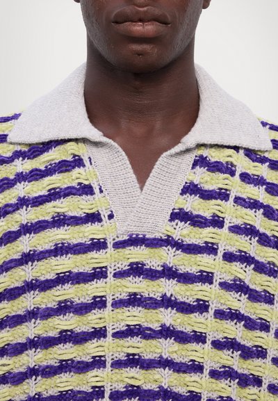 Bonsai OVERSIZE FIT UNISEX - Jumper - grey/purple/green