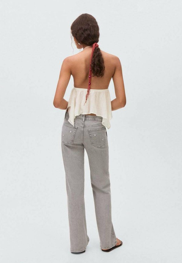 STYLE JUPE-CULOTTE ÉTOILES - Straight leg jeans - gris denim2