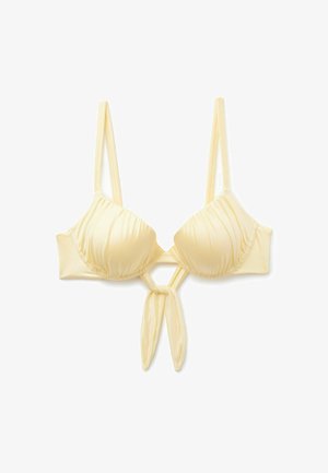 Tezenis, BUTTER SHINY GLAM PUSH-UP - Haut de bikini - yellow