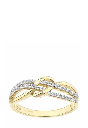 DIAMOND FANCY CURVE ETERNITY - Prstan - yellow gold-coloured