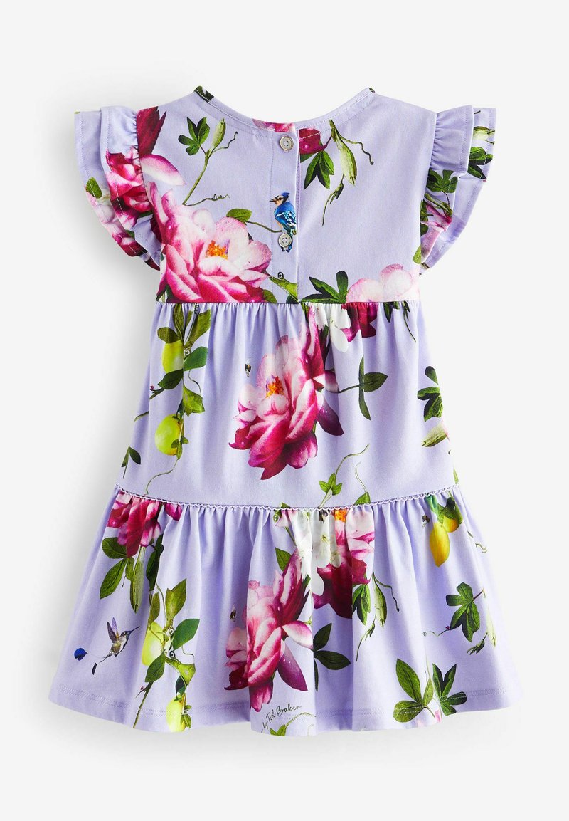 ted baker purple floral dress Ted Baker 'Ilesia' Floral Print Overlay Shift Dress ( Size 0- 0 US)