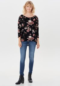 ONLY ONLELCOS AOP JRS NOOS - Long sleeved top - black