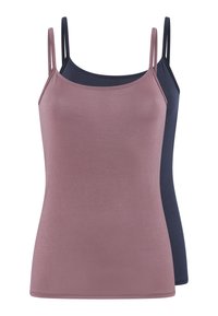 Schiesser SPAGHETTI 2 PACK  - Undershirt - dunkelblau pflaume