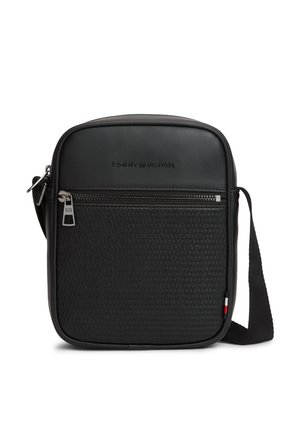 WOVEN MINI REPORTER - Skuldertasker - black