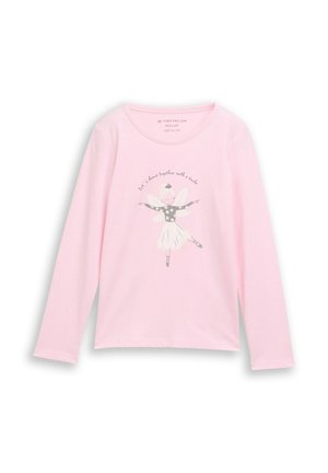 TOM TAILOR, TOM TAILOR T-SHIRT LANGARMSHIRT MIT PRINT - Long sleeved top - peachskin