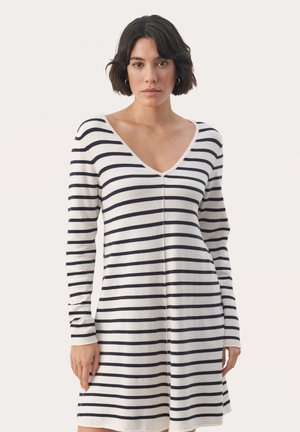 ELSABETH - Neulemekko - dark navy stripe