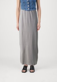 Noisy May NMMAYA ANKLE LENGTH SKIRT - Maxiskjørt - charcoal gray