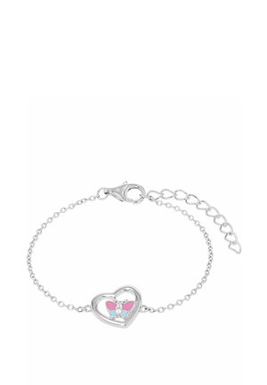 HERZ SCHMETTERLING - Armband - silberfarben
