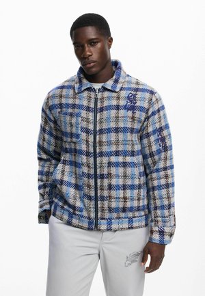 CHECKERED WITH -  POCKETS - Overgangsjakke - gray