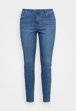 VMTANYA PIPING - Jeans Skinny Fit - medium blue denim