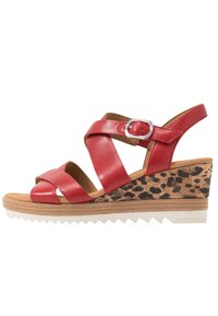 Gabor Comfort Sandali con plateau - red