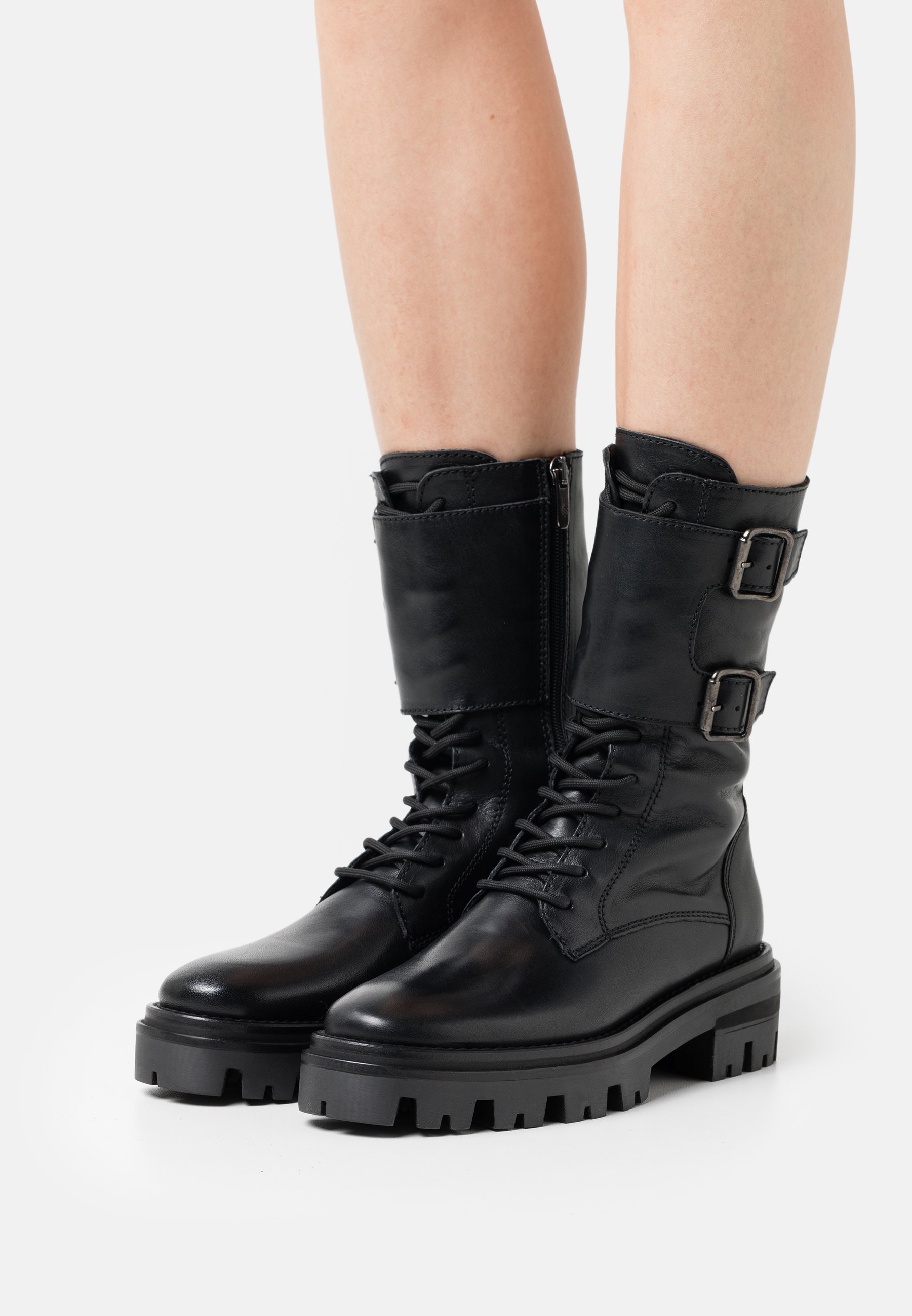 Women MONZA - Lace-up boots - black Women MONZA - Lace-up boots - black