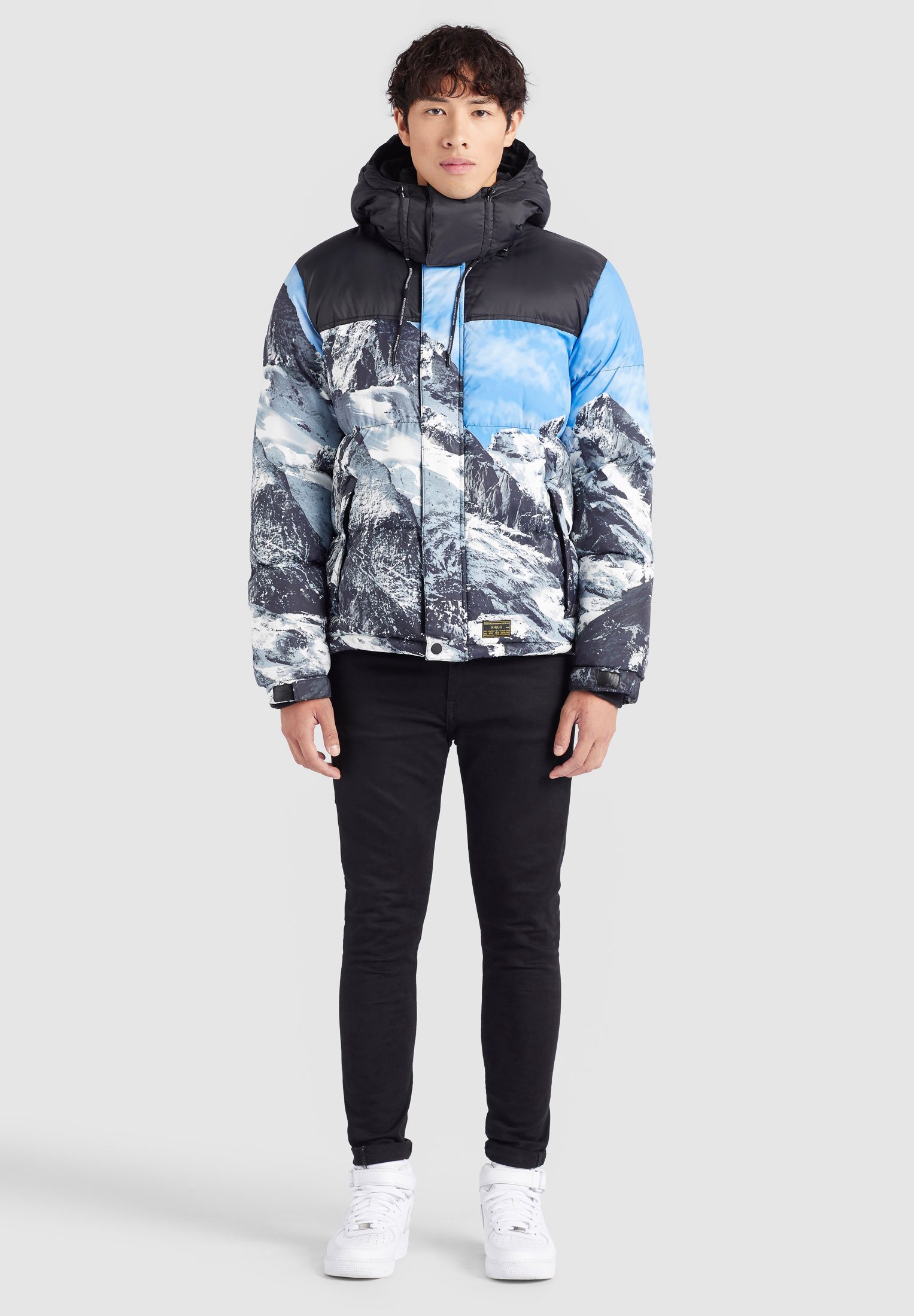 mountain print jacket