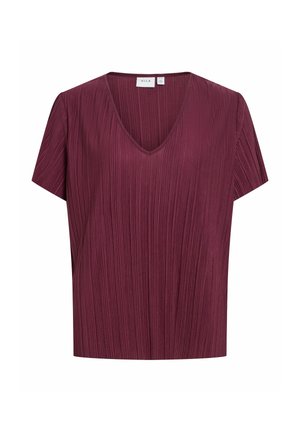 VILA, SHORT SLEEVED TOP VIPLIS V-NECK - Pluus - fig