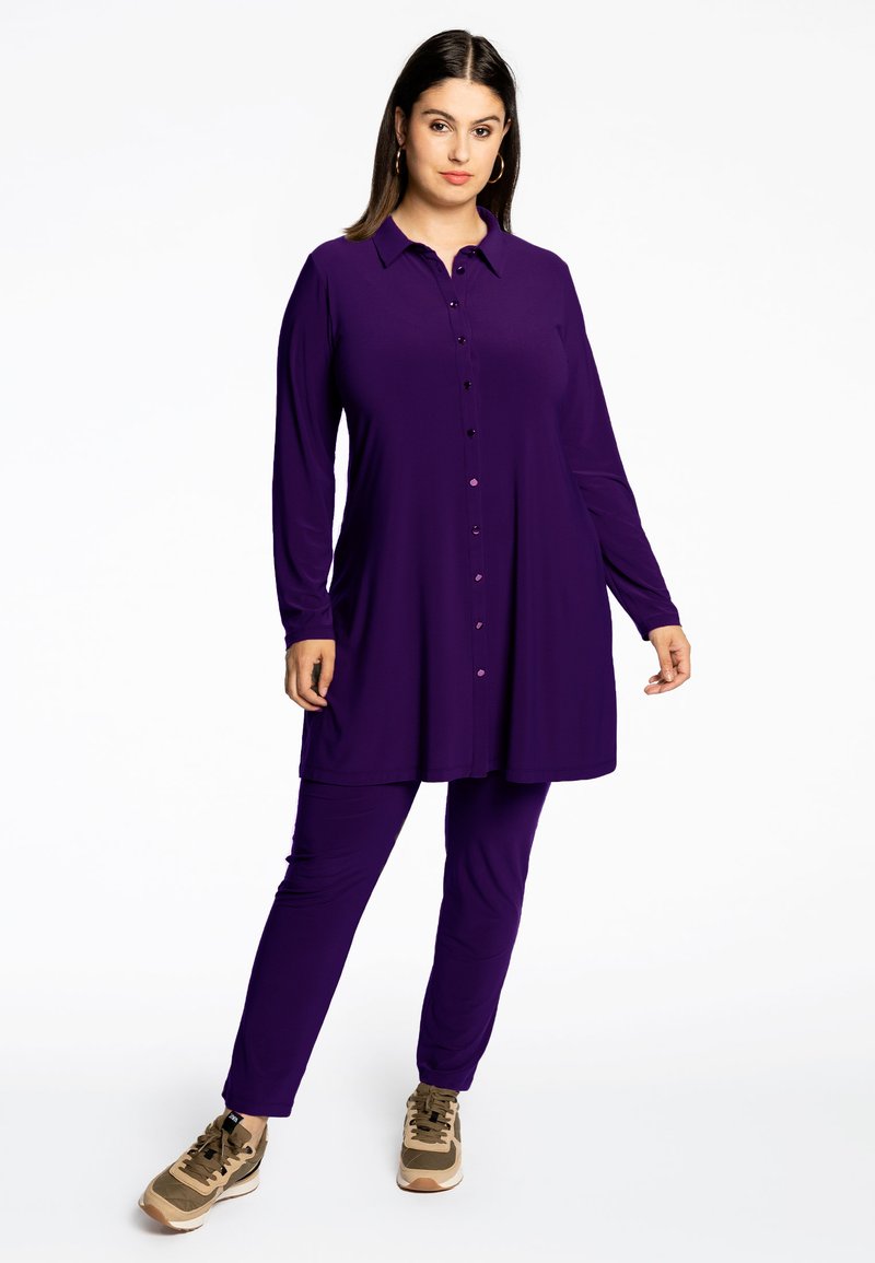 YOEK SLIM FIT - Broek - lila