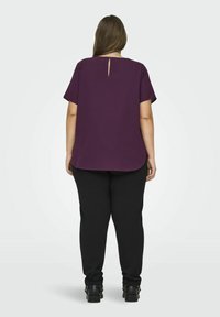 ONLY Carmakoma CARVICA S/S - Bluse - winetasting