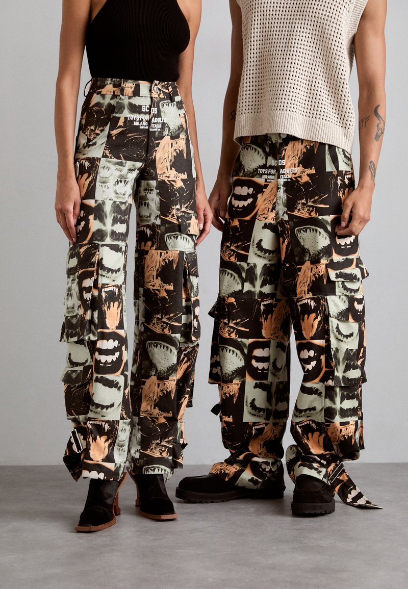 GCDS LIPS TROUSERS UNISEX - Pantaloni cargo - multi-coloured