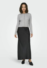 ONLY ONLKATIA BUTTON CARDIGAN - Kardigan - light grey melange